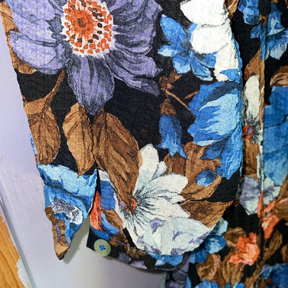 Zara Multicolor Floral Blouse - Picture 16 of 16
